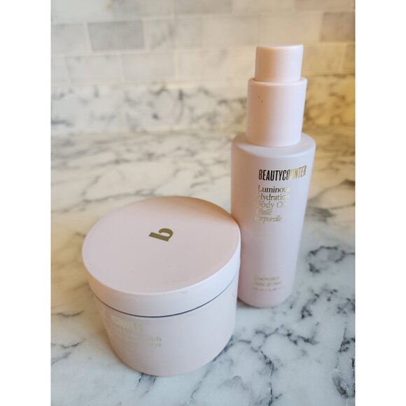 Beautycounter Rosewater Sugarbuff Body Polish & Luminous Hydration Oil Gift Set - Picture 2 of 6